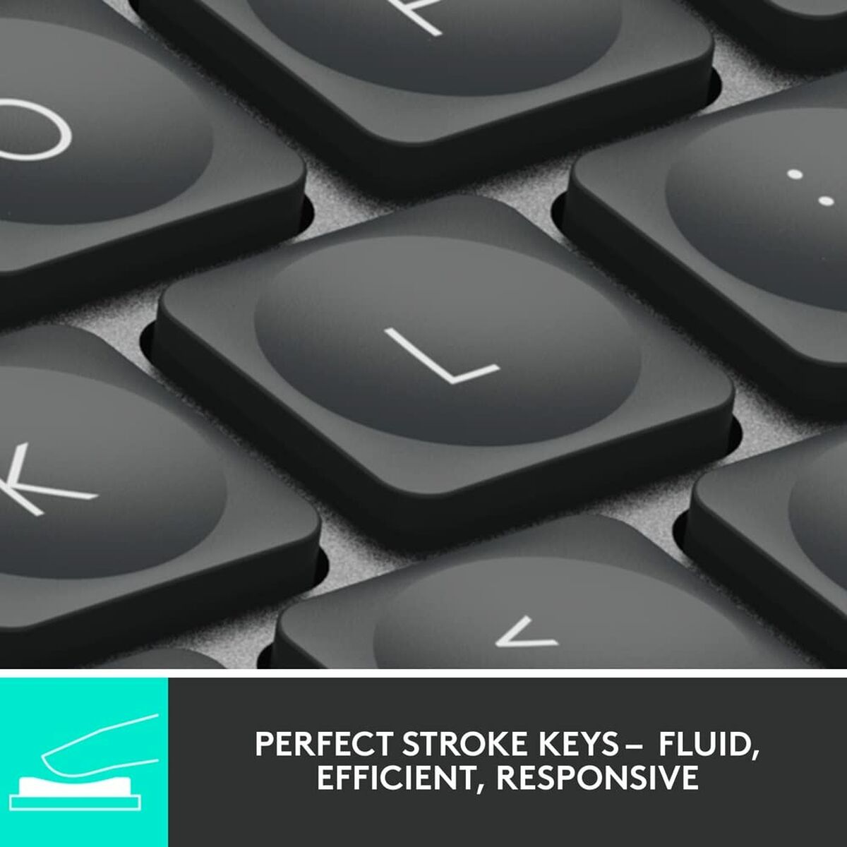 Klaviatuur Logitech 920-010498 Bluetooth Must Inglise EEUU Hall Grafiithall QWERTY